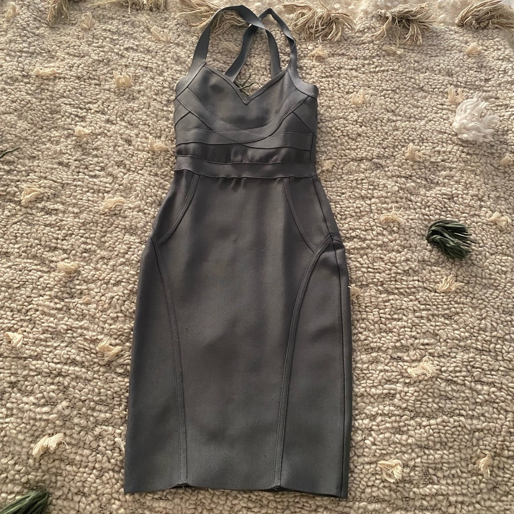 Celeb Boutique (House of CB) khaki bandage dress